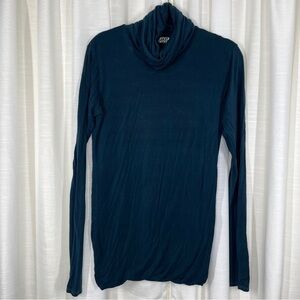 Groceries long sleeve dark teal shirt